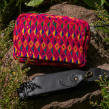 LARGE WANDER BAG + STRAP SET - OOAK HUIPIL - BLACK - NO. 242934