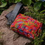 LARGE WANDER BAG + STRAP SET - OOAK HUIPIL - BLACK - NO. 242935