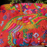 LARGE WANDER BAG + STRAP SET - OOAK HUIPIL - BLACK - NO. 242935
