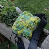 LARGE WANDER BAG + STRAP SET - OOAK HUIPIL - BLACK - NO. 242940