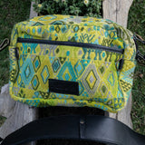 LARGE WANDER BAG + STRAP SET - OOAK HUIPIL - BLACK - NO. 242940