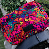 LARGE WANDER BAG + STRAP SET - OOAK HUIPIL - BLACK - NO. 242939