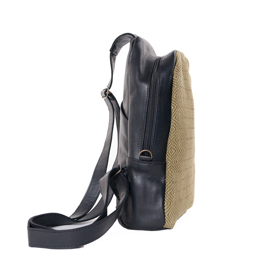 CROSSBODY SLING - OLIVE SUNSET - BLACK