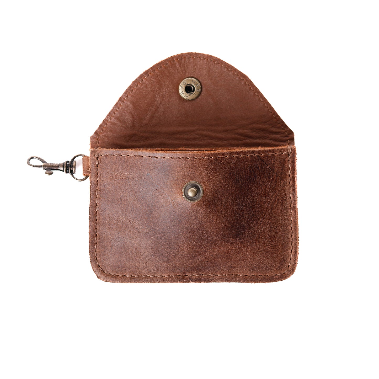 CARD CASE WITH CLASP - FULL LEATHER COLLECTION - CAOBA LEATHER