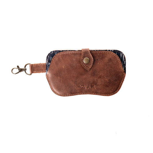 SUNGLASS SNAP CASE - FULL LEATHER - CAOBA