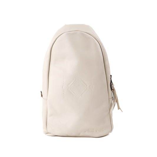 CROSSBODY SLING - FULL LEATHER - NEW MOON ICON - BONE