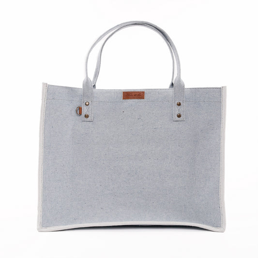 PERFECT TRAVEL TOTE - LARGE - UPCYCLED DENIM