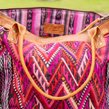 THE MEDIUM PERFECT BAG - OOAK HUIPIL - CAFE - NO. 16666