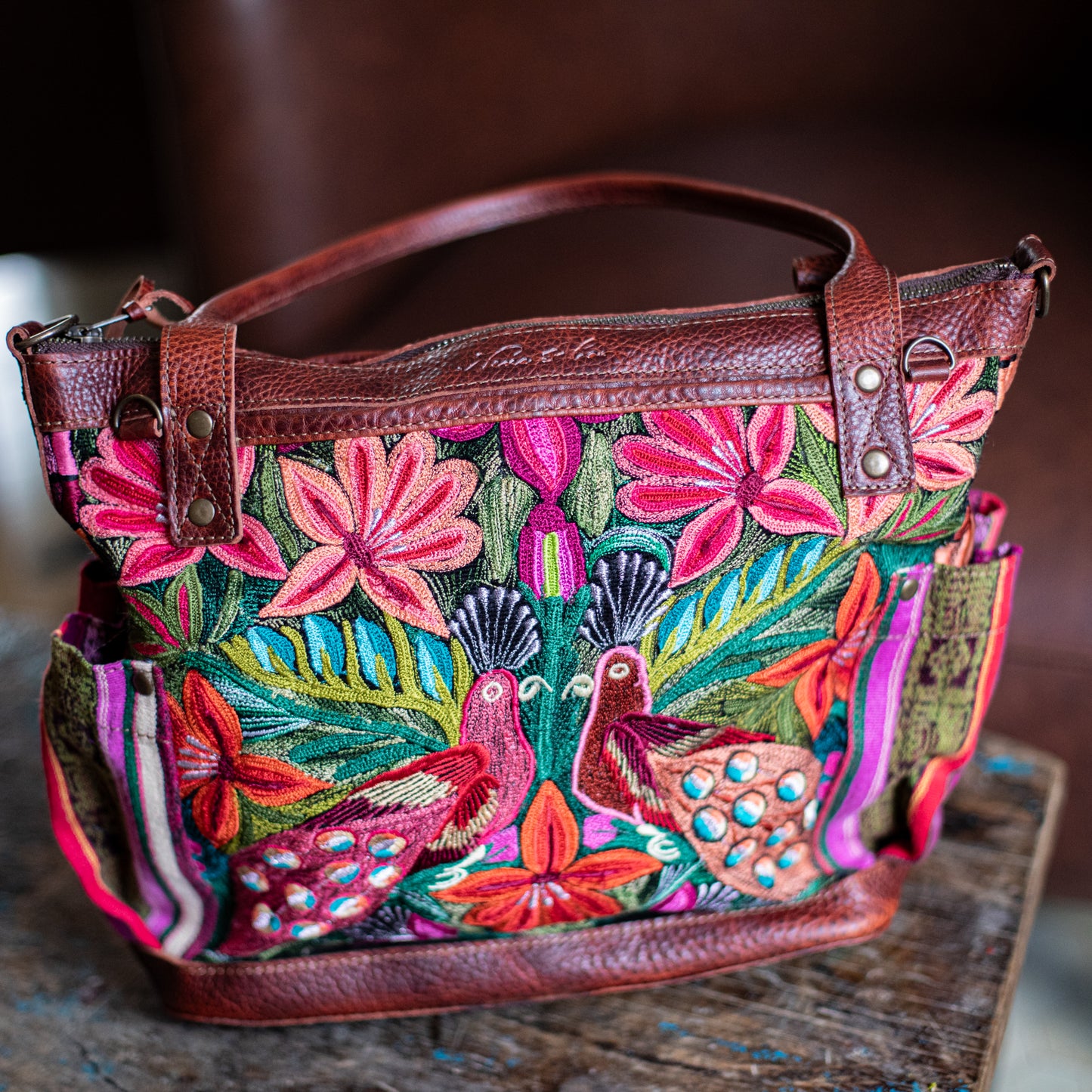 THE MEDIUM PERFECT BAG - OOAK HUIPIL - COPPER - NO. 17751
