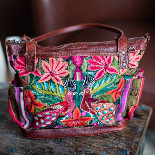 THE MEDIUM PERFECT BAG - OOAK HUIPIL - COPPER - NO. 17751