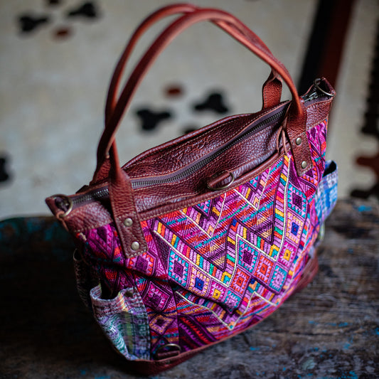 THE MEDIUM PERFECT BAG - OOAK HUIPIL - COPPER - NO. 17753