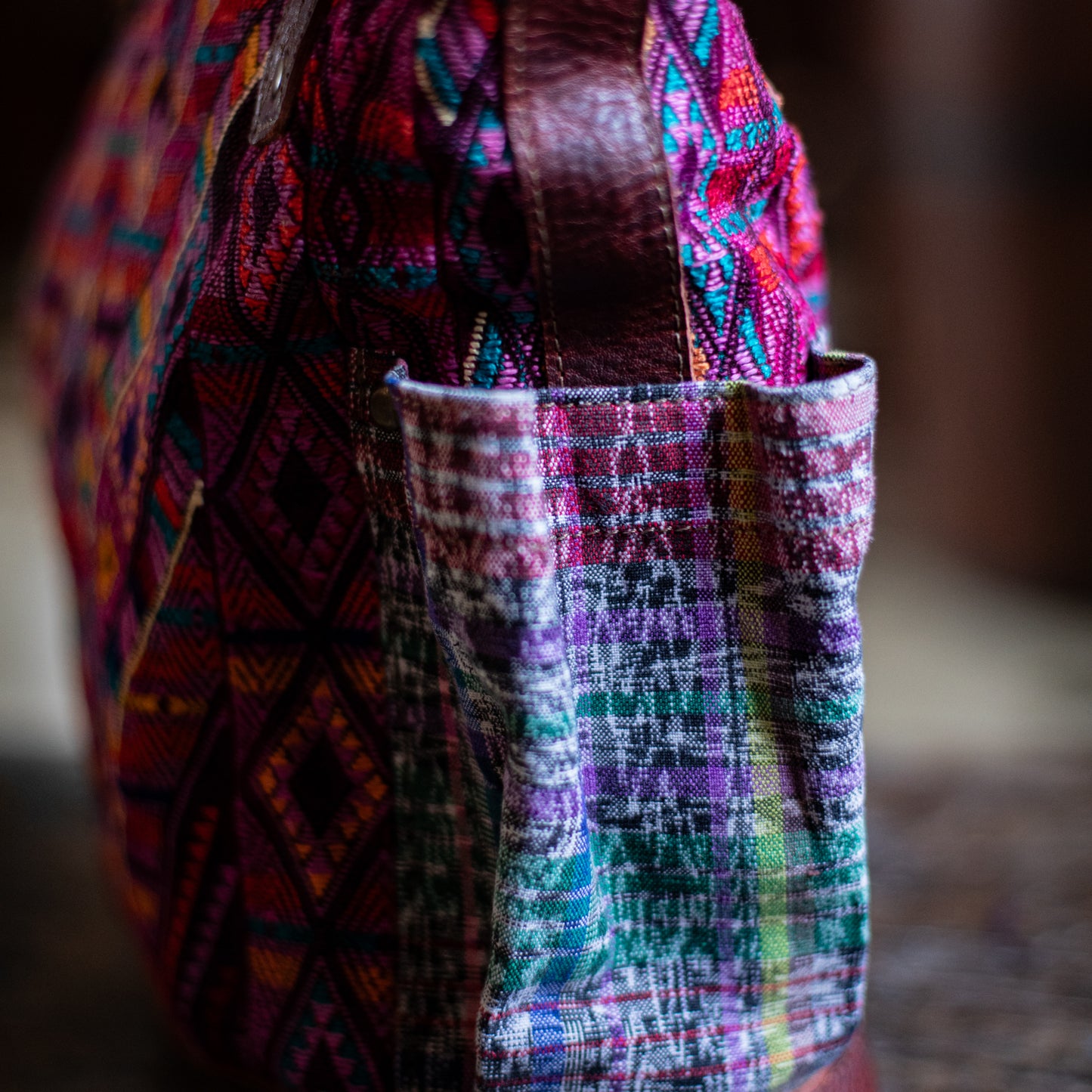 THE MEDIUM PERFECT BAG - OOAK HUIPIL - COPPER - NO. 17753