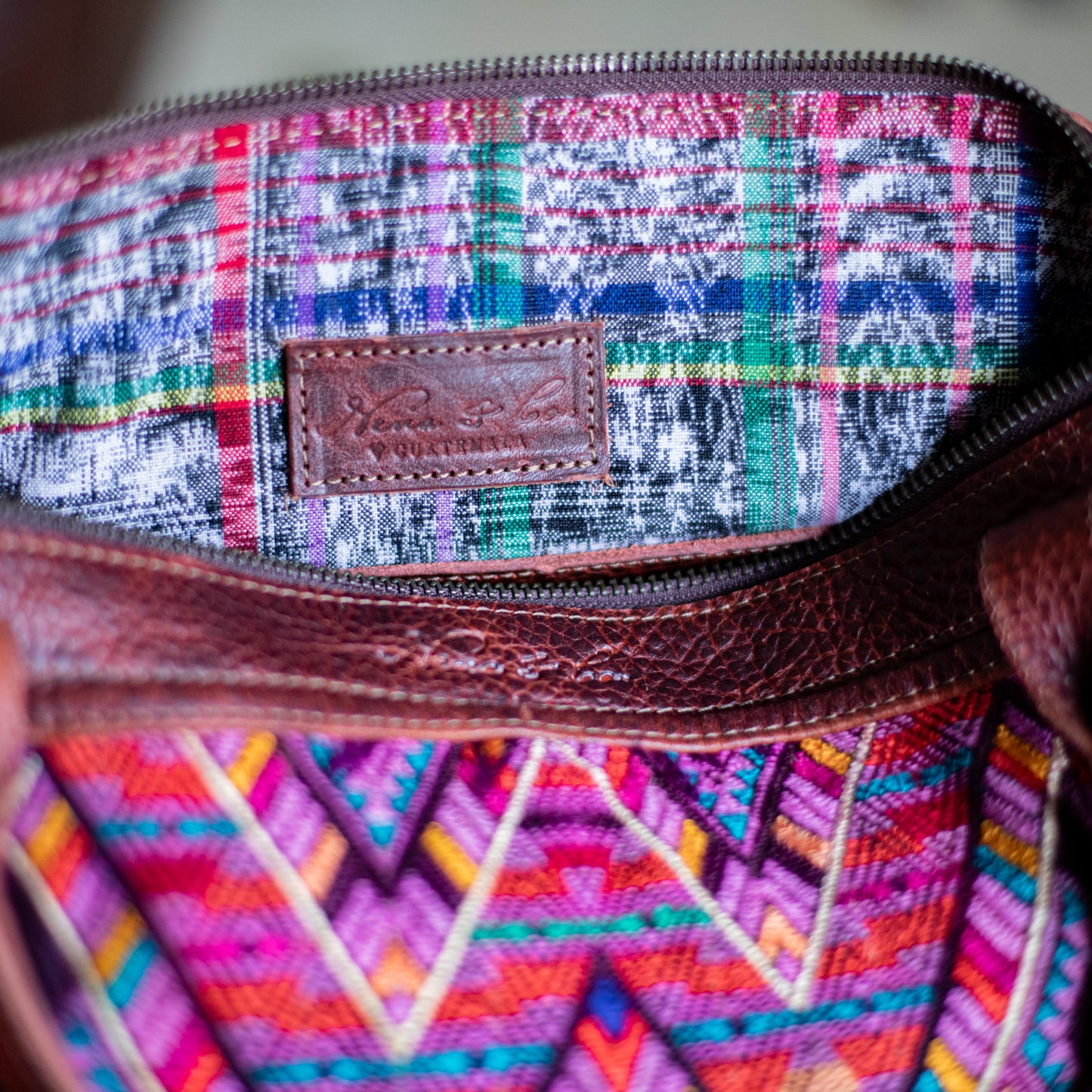 THE MEDIUM PERFECT BAG - OOAK HUIPIL - COPPER - NO. 17753