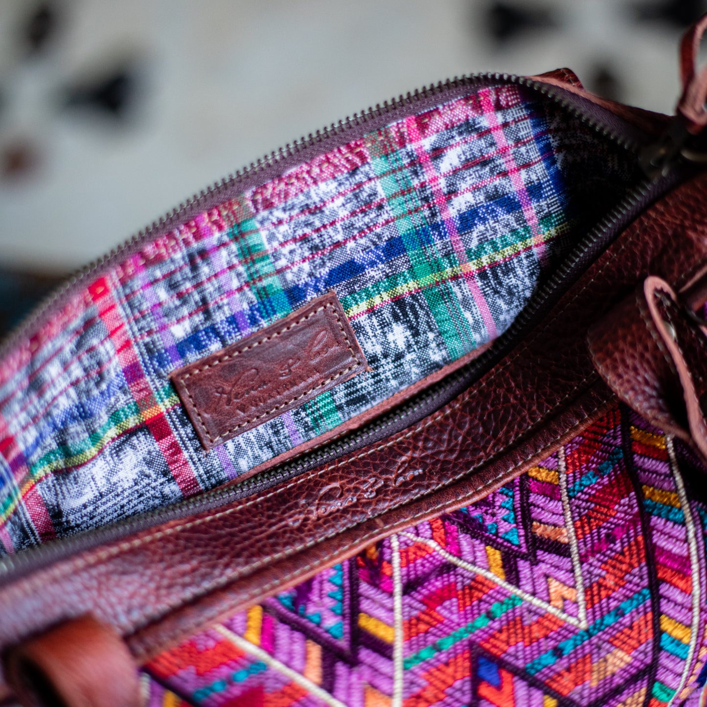 THE MEDIUM PERFECT BAG - OOAK HUIPIL - COPPER - NO. 17753