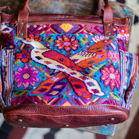 THE MEDIUM PERFECT BAG - OOAK HUIPIL - COPPER - NO. 17750