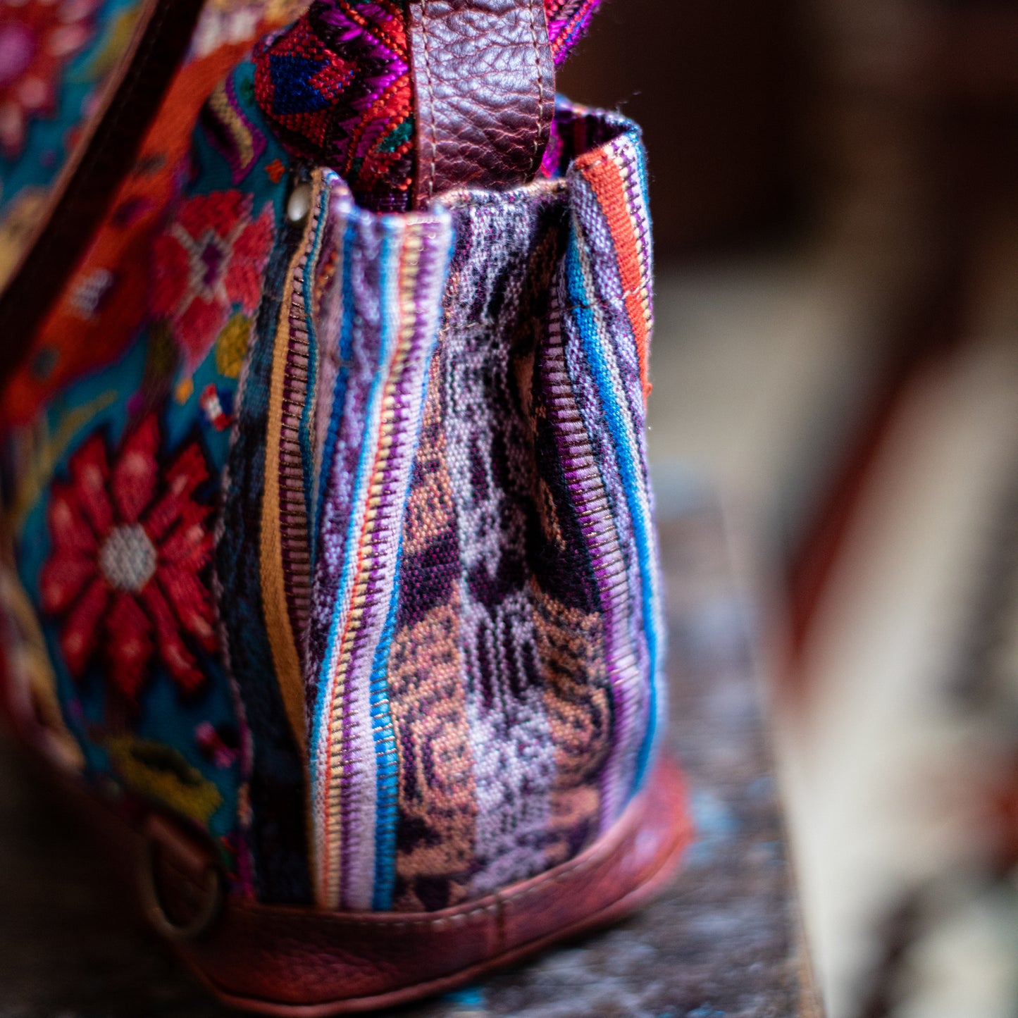 THE MEDIUM PERFECT BAG - OOAK HUIPIL - COPPER - NO. 17750