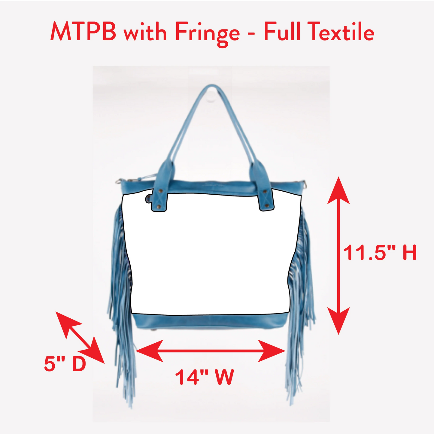 Custom Made to Order - The Perfect Bag (TPB) with Fringe