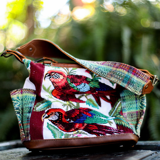 BEATRIZ MINI CDB - OOAK HUIPIL - CAFE - NO. 20019