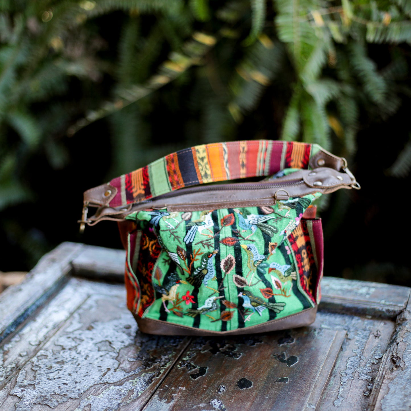 BEATRIZ MINI CDB - OOAK HUIPIL - FOSSIL - NO. 20013