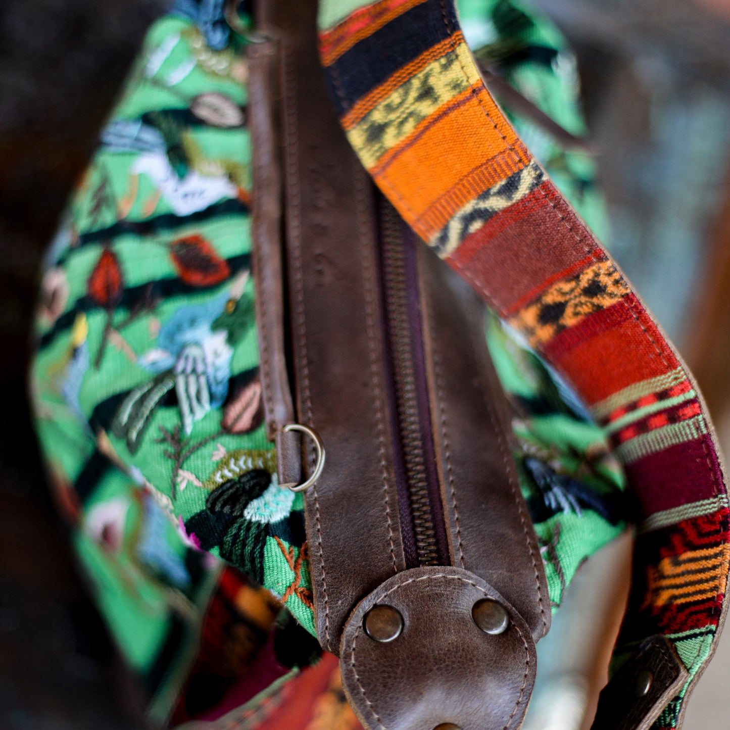 BEATRIZ MINI CDB - OOAK HUIPIL - FOSSIL - NO. 20013