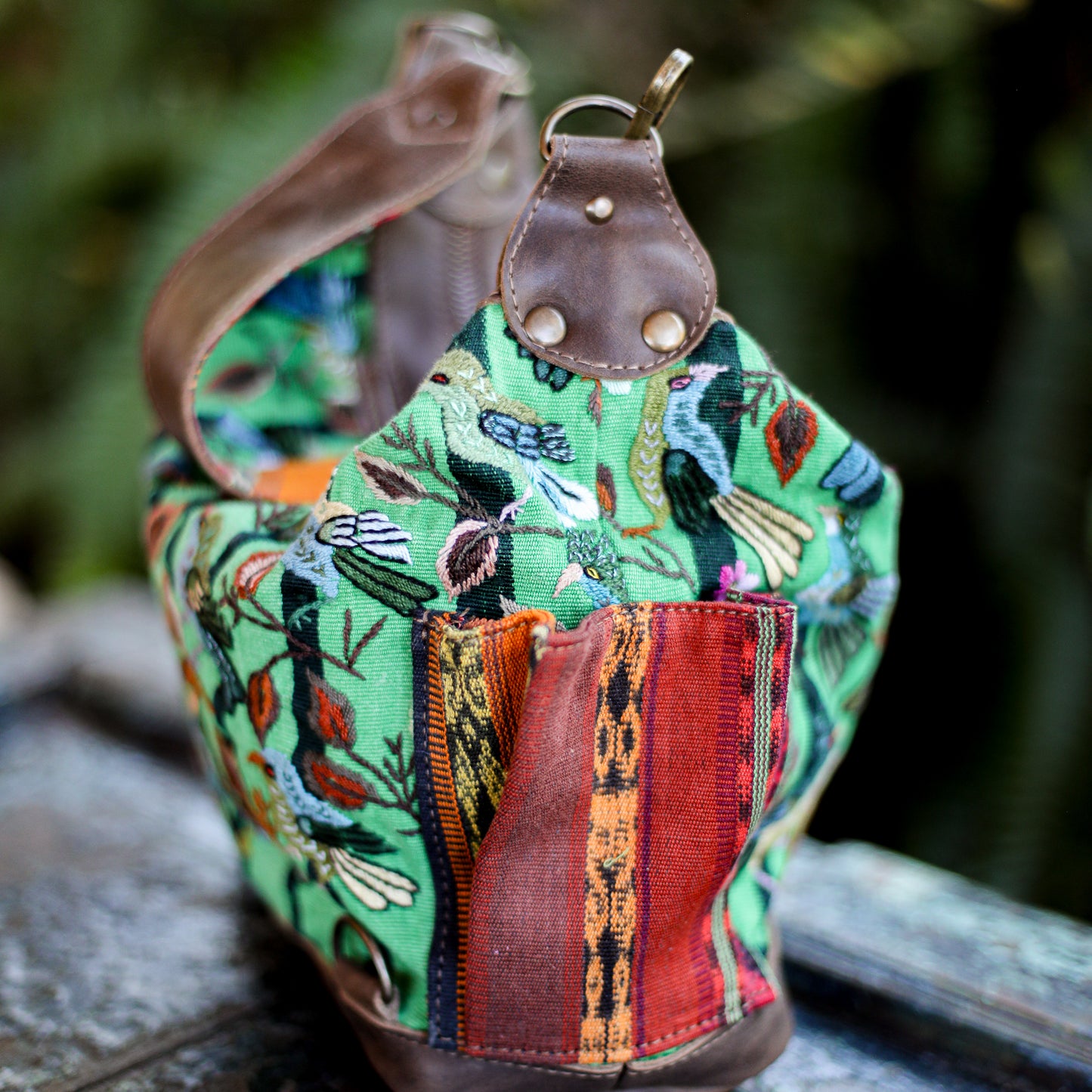 BEATRIZ MINI CDB - OOAK HUIPIL - FOSSIL - NO. 20013