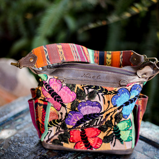 BEATRIZ MINI CDB - OOAK HUIPIL - FOSSIL - NO. 20020