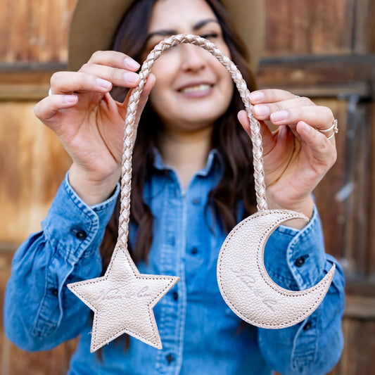 MOON & STAR TASSEL - PEARLESCENT