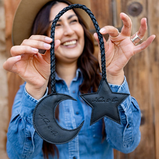 MOON & STAR TASSEL - BLACK