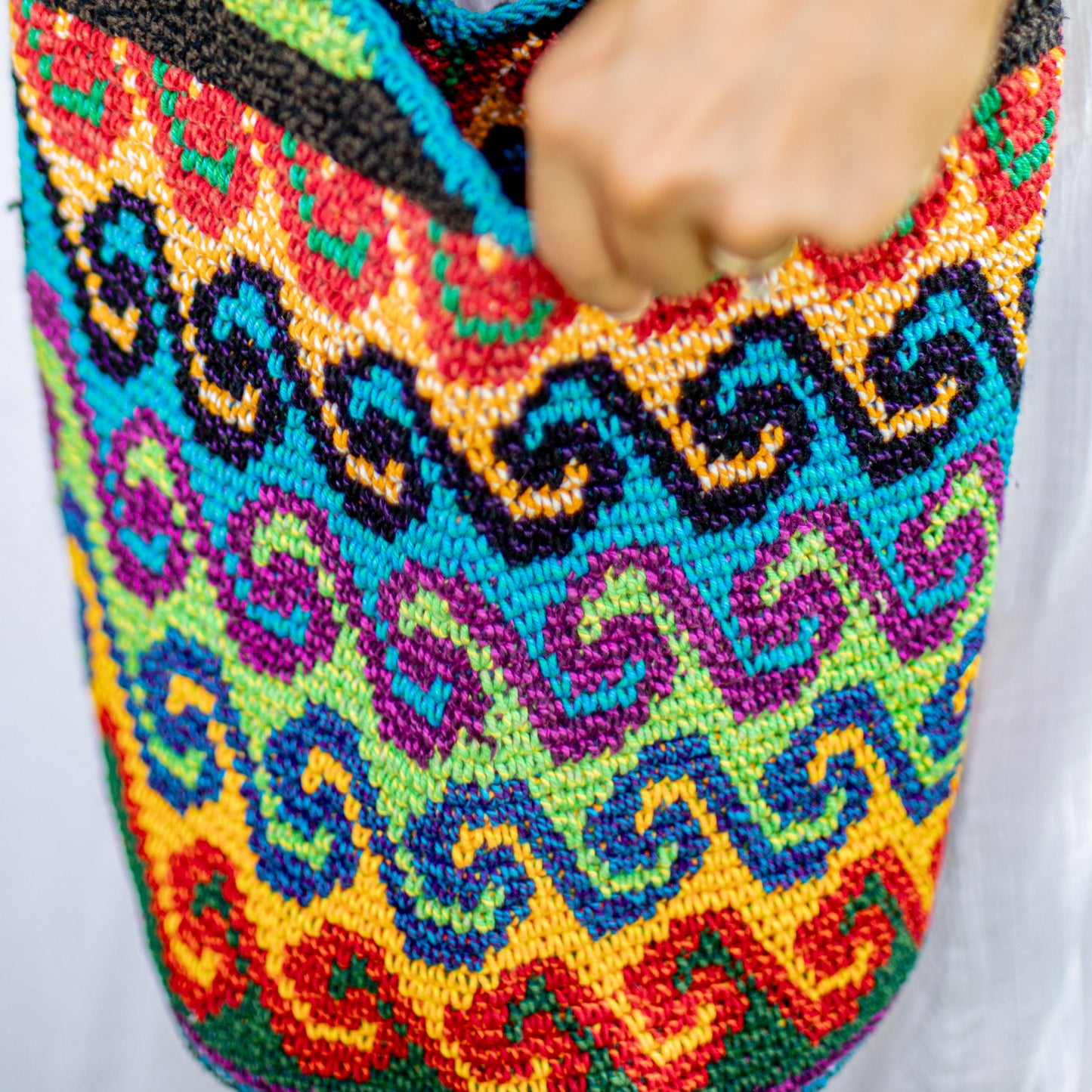 CROCHETED SHOULDER BAG - NO. 18219