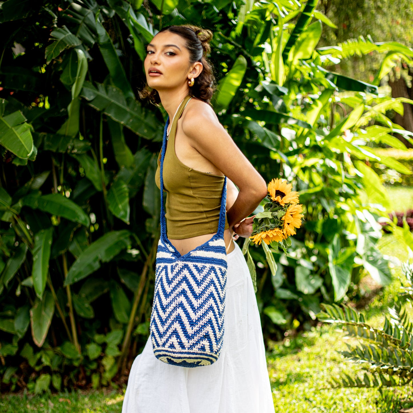 CROCHETED SHOULDER BAG - NO. 18227