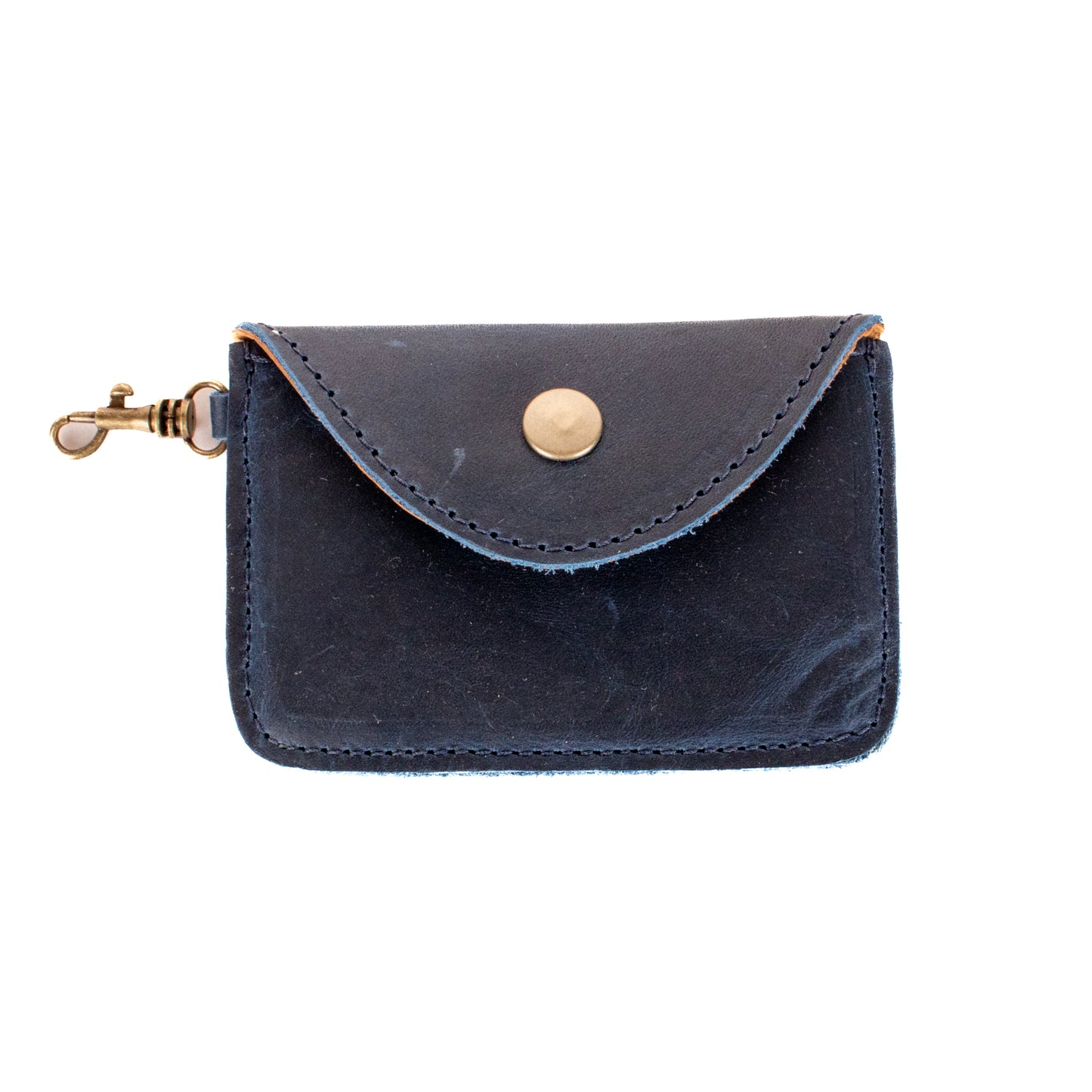 CARD CASE WITH CLASP - NAVY