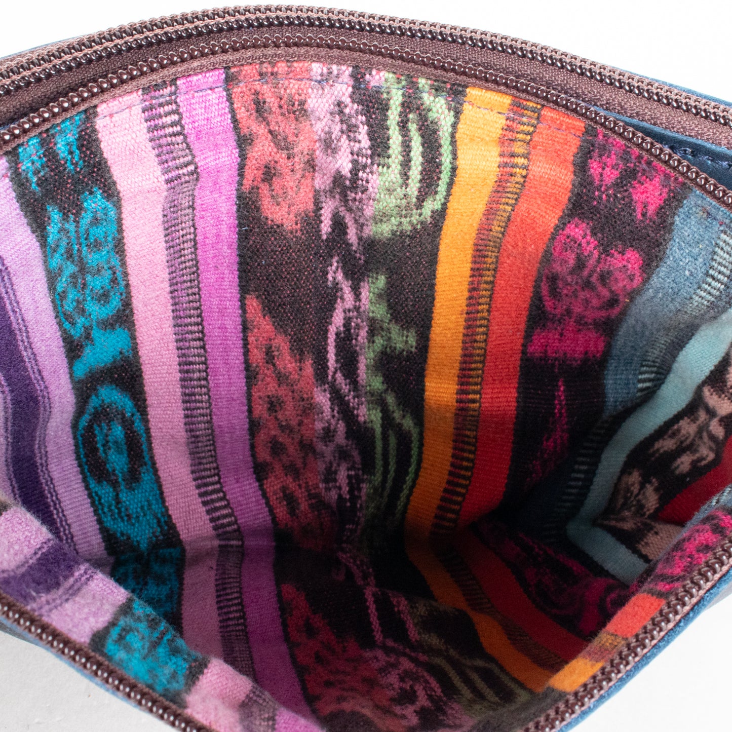 **SHIP WINDOW** DOUBLE CLUTCH + VIVI STRAP SET - FULL LEATHER - NAVY