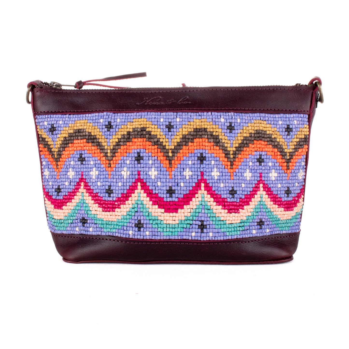 PERFECT NENITA - H&S BEADED PANEL - BAJA INSPIRED - VINO TINTO