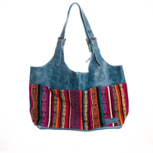 ALEJANDRA BAG - OOAK CORTE - CERULEAN LEATHER - NO. 27200