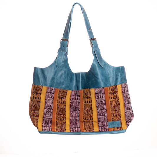 ALEJANDRA BAG - OOAK CORTE - CERULEAN LEATHER - NO. 27202