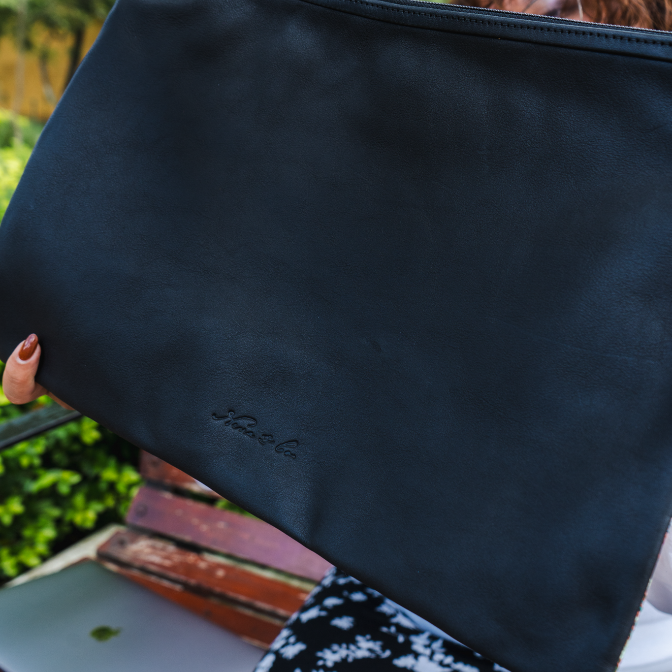 LAPTOP CASE 16" - OOAK HUIPIL - BLACK - NO. 13126