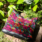 SMALL PENELOPE BAG - OOAK HUIPIL - BLACK - NO. 243708