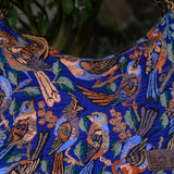 SMALL PENELOPE BAG - H&S EMBROIDERED BIRDS - HONEY - NO. 201235