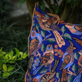 SMALL PENELOPE BAG - H&S EMBROIDERED BIRDS - HONEY - NO. 201235