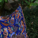 SMALL PENELOPE BAG - H&S EMBROIDERED BIRDS - HONEY - NO. 201235