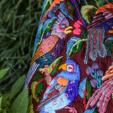 PENELOPE BAG - H&S EMBROIDERED BIRDS - NAVY - NO. 201230