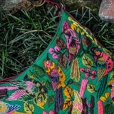 SMALL PENELOPE BAG - H&S EMBROIDERED BIRDS - VINO TINTO - NO. 201231