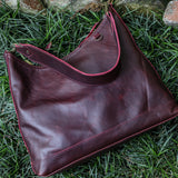 SMALL PENELOPE BAG - H&S EMBROIDERED BIRDS - VINO TINTO - NO. 201231
