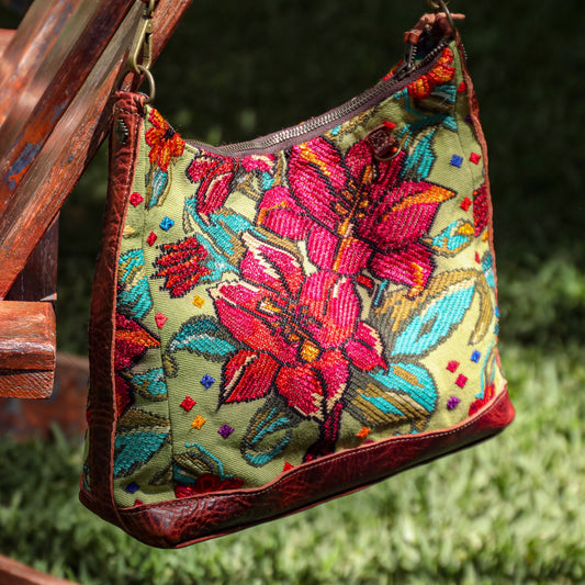 SMALL PENELOPE BAG - OOAK HUIPIL - COPPER - NO. 200751