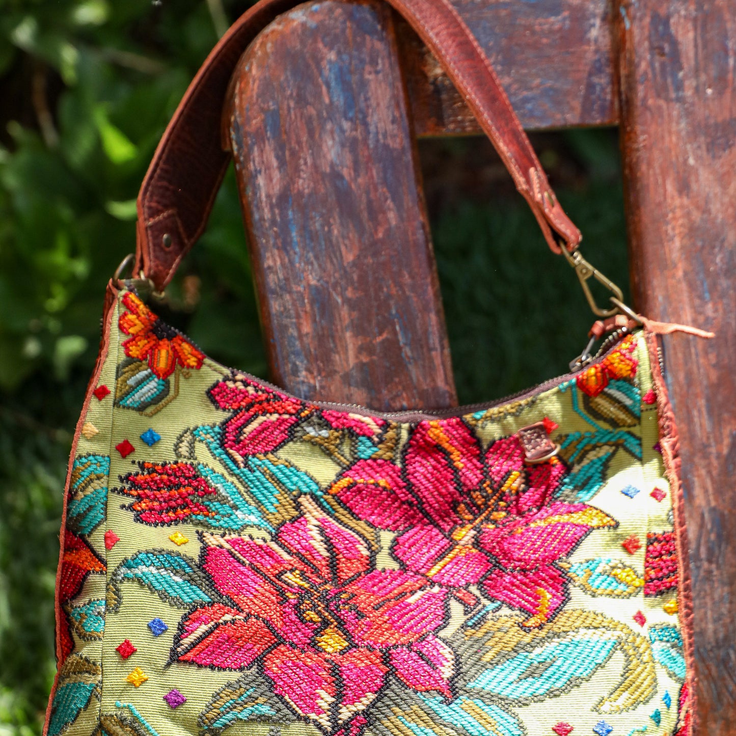 SMALL PENELOPE BAG - OOAK HUIPIL - COPPER - NO. 200751
