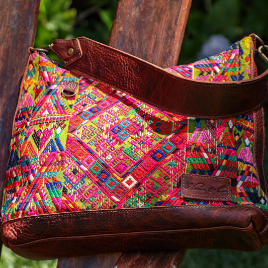SMALL PENELOPE BAG - OOAK HUIPIL - COPPER - NO. 200748