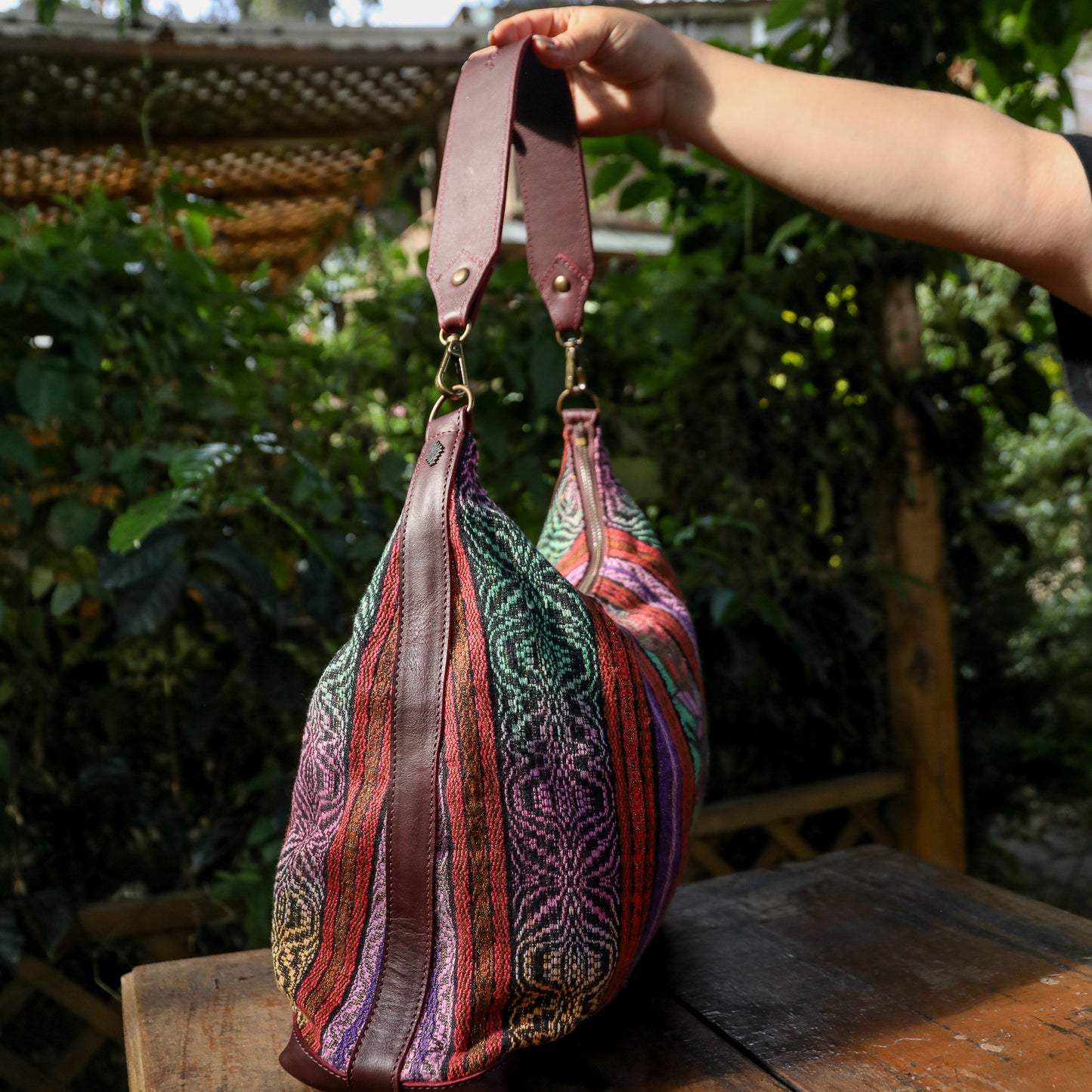 PENELOPE BAG - CORTE - VINO TINTO - NO. 201828