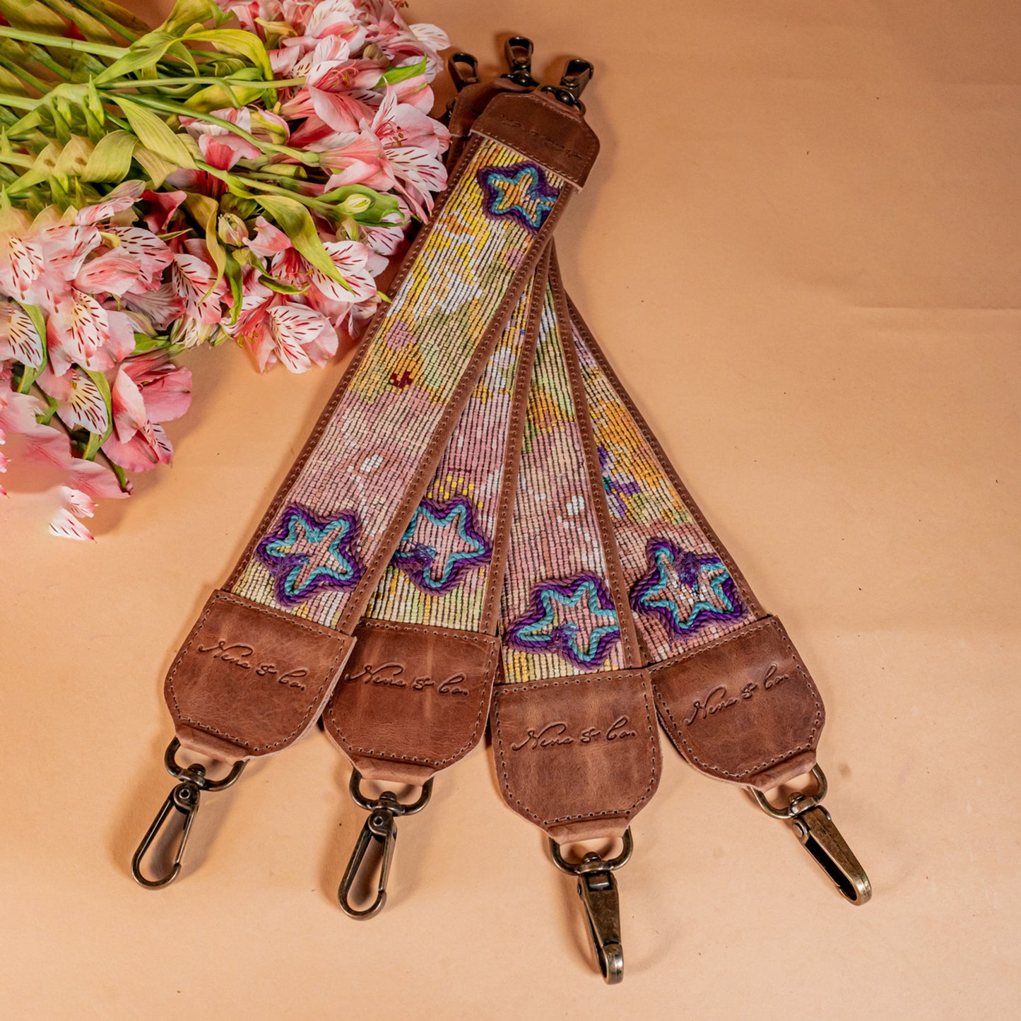 SHORT SHOULDER STRAP - OOAK HUIPIL - FAWN - NO. 16062