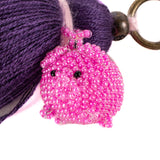 CLASSIC TASSEL - BEADED PIG CHARM - NO. 242861