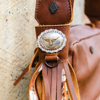 LAYERED TASSEL SET - LONGHORN - CAFE